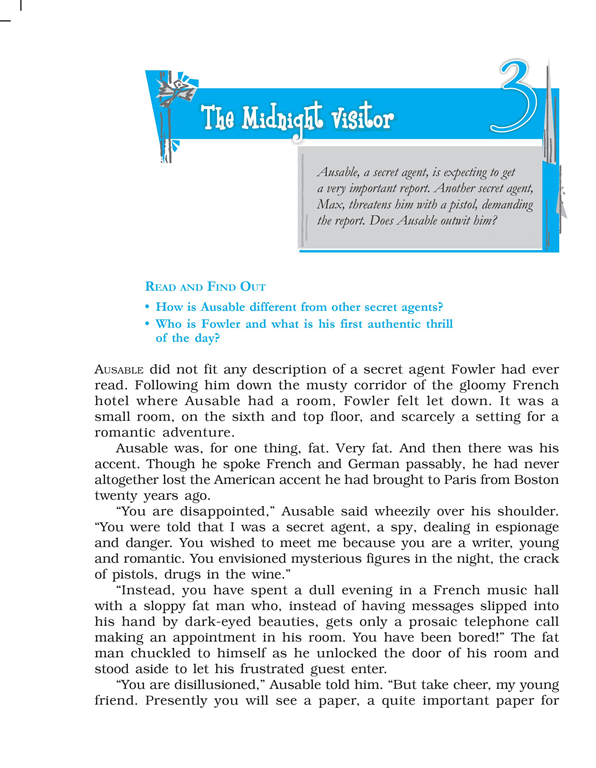 Ask Answer - The Midnight Visitor - Expert Answered Questions for School  Students